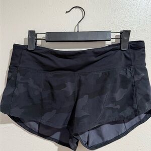 Black Camouflage Women's Shorts